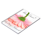 乳癌の生存者のための螺線形ノート ノートブック (左側)