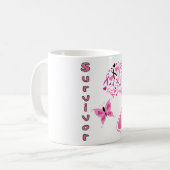 乳癌の生存者のコーヒー・マグ コーヒーマグカップ (正面左)