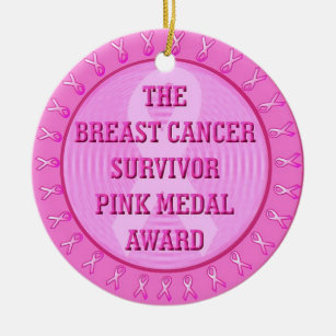 乳癌の生存者賞 セラミックオーナメント