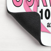 乳癌の生存者10の年及びカウント マウスパッド (コーナー)