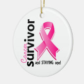 乳癌の生存者19 セラミックオーナメント (左)