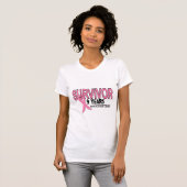 乳癌の生存者9つの年及びカウント Tシャツ (正面フル)