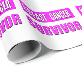 乳癌の生存者 ラッピングペーパー