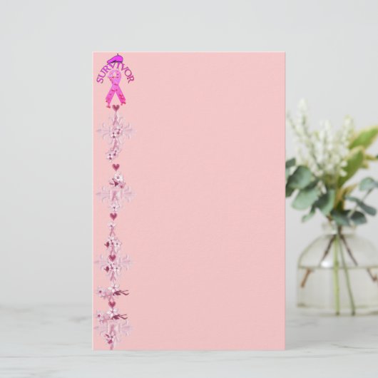 乳癌の生存者 便箋 (スタンド正面)