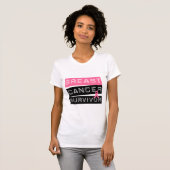 乳癌の生存者 Tシャツ (正面フル)