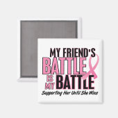 乳癌の私の戦い1の友人 マグネット (正面/裏面)