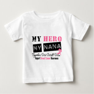 乳癌の英雄私のナナ ベビーTシャツ