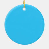乳癌の認識度のクリスマスのオーナメント セラミックオーナメント (裏面)