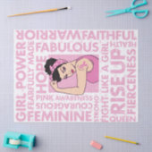 乳癌の認識度のティッシュペーパー 薄葉紙 (クラフト)