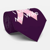 乳癌の認識度のピンクのリボンのデザイン ネクタイ (ロール)