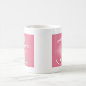 乳癌の認識度のマグ コーヒーマグカップ (中央)