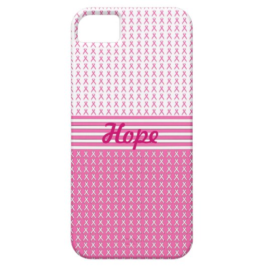 乳癌の認識度のリボンのiphoneの場合 Case-Mate iPhoneケース (裏面)