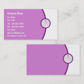 乳癌の認識度の名刺 名刺 (正面/裏面)