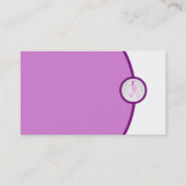 乳癌の認識度の名刺 名刺 (裏面)