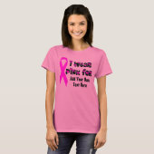 乳癌の認識度の女性ティー Tシャツ (正面フル)