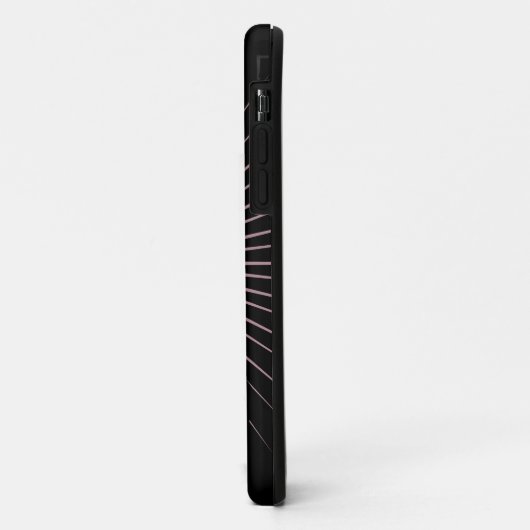 乳癌の認識度の様式化されたリボンの箱 Case-Mate iPhoneケース (裏面/左)