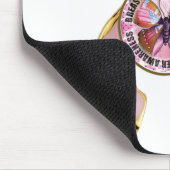 乳癌の認識度の蝶 マウスパッド (コーナー)