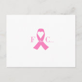 乳癌の認識度の郵便はがき ポストカード (正面)