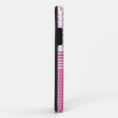 乳癌の認識度のiPhoneのモノグラムのピンク Case-Mate iPhoneケース (裏面/右)