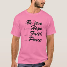 乳癌の認識度のTシャツ
