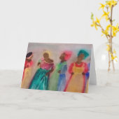 乳癌の認識度を記念する"姉妹関係" カード (黄色い花)