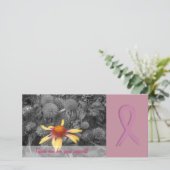 乳癌の認識度サポート写真カード サンキューカード (スタンド正面)