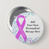 乳癌の認識度ボタン 缶バッジ (正面&裏面)