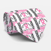 乳癌の認識度月 ネクタイ (ロール)