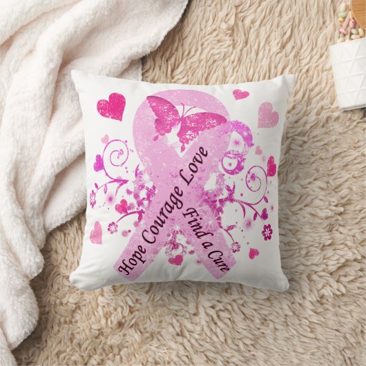 乳癌の認識度 クッション (ブランケット)