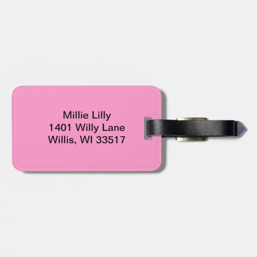 乳癌の認識度 ラゲッジタグ (裏面横)