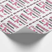 乳癌の認識度 ラッピングペーパー (角)
