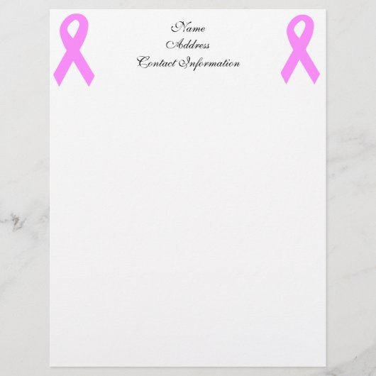 乳癌の認識度 レターヘッド (正面)