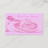 乳癌の認識度 名刺 (裏面)