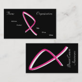 乳癌の認識度 名刺 (正面/裏面)