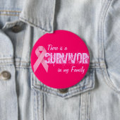 乳癌の認識度-生存者ボタン 缶バッジ (インサイチュ)