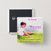 乳癌の認識度 缶バッジ (正面&裏面)