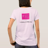 乳癌のAwarnessのワイシャツ Tシャツ (裏面)