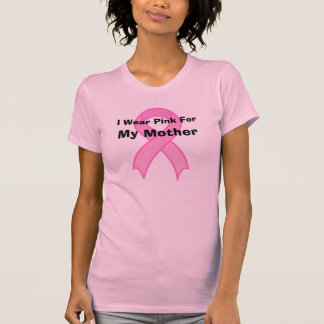 乳癌のTシャツ私はピンクをのための身に着けています Tシャツ