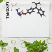 乳癌のTamoxifenのアンチエストロゲンのセラピー キッチンタオル (折り畳み)