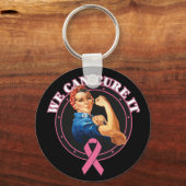 乳癌を治すことができるリベッターをロージー キーホルダー (正面)