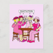 乳癌サポートレディースinピンク招待状 インビテーションポストカード (正面)