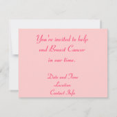 乳癌サポート 招待状 (裏面)