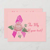 乳癌サポート 招待状 (正面/裏面)