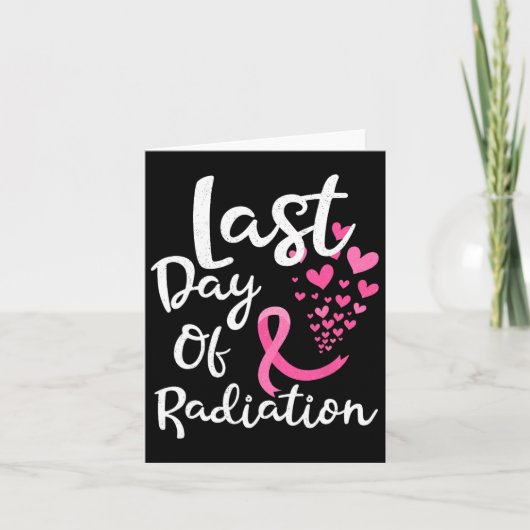 乳癌セラピー放射線最終日 カード (正面)