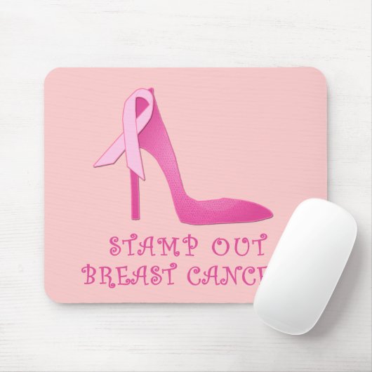 乳癌プロダクトを押して下さい マウスパッド (マウス)