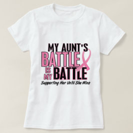 乳癌私の戦い余りに1人の叔母さん Tシャツ
