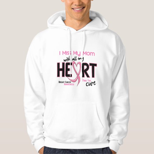 乳癌私は私のお母さんを恋しく思います パーカ (正面)