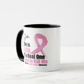 乳癌者は偽造品です マグカップ (正面左)