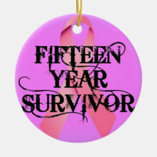 乳癌15年の生存者 セラミックオーナメント