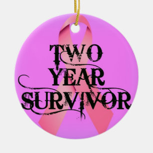 乳癌2年の生存者 セラミックオーナメント